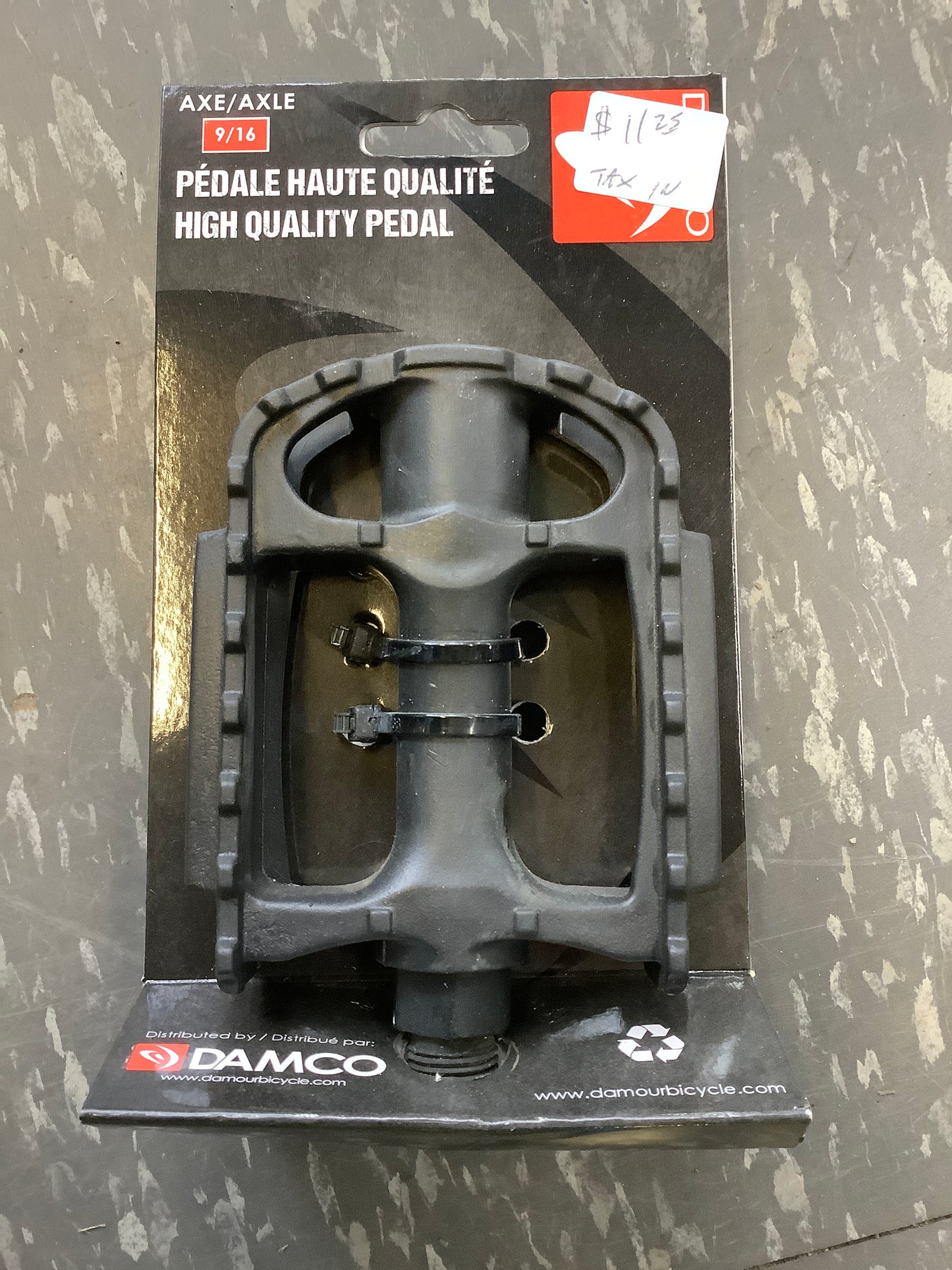 Pedals - 9/16” - plastic - Damco