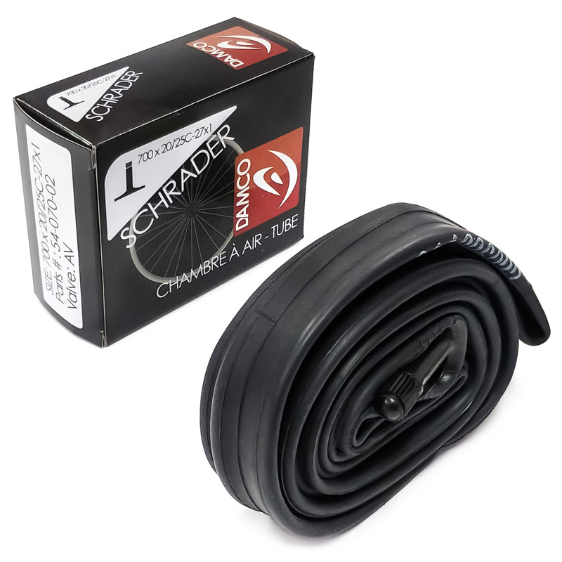 Tube - 700 x 20/25C aka 27" x 1" - Schrader - Damco