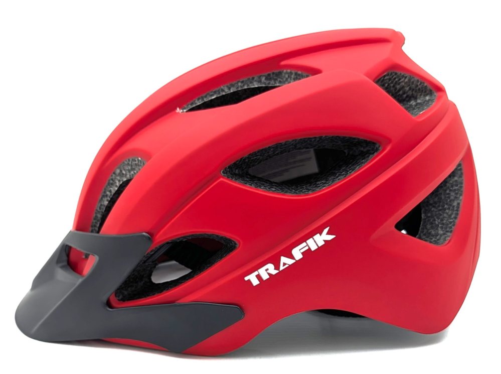 Helmet - 55/58cm - M - Red - Trafik 2.0