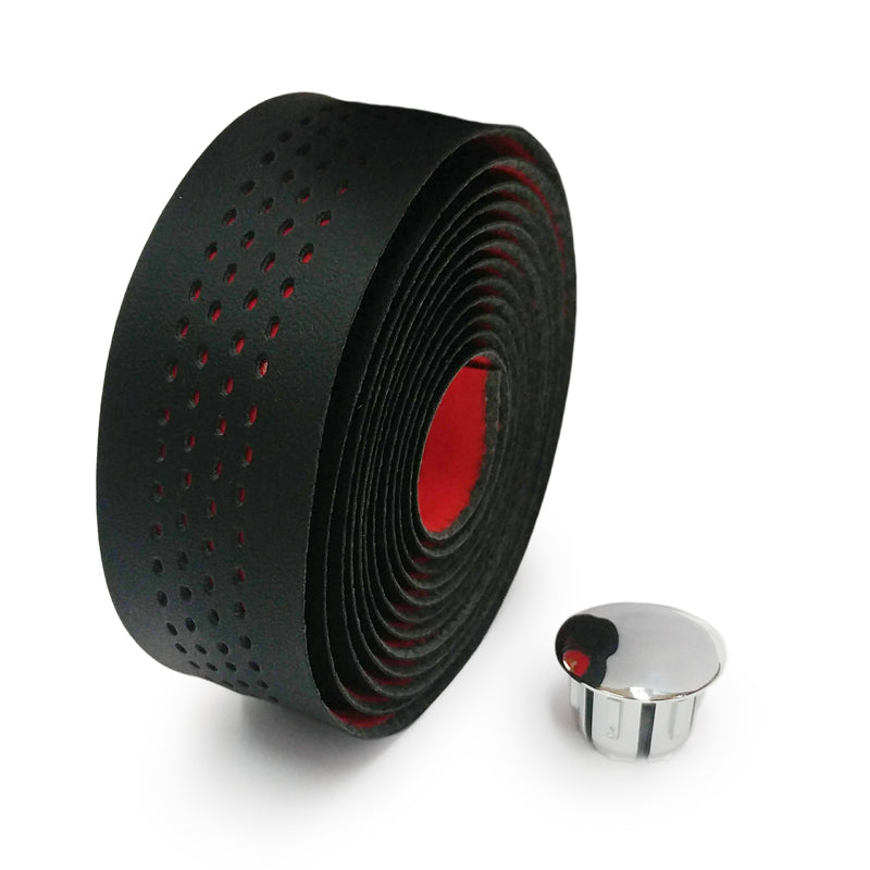 Bar tape - black with red background