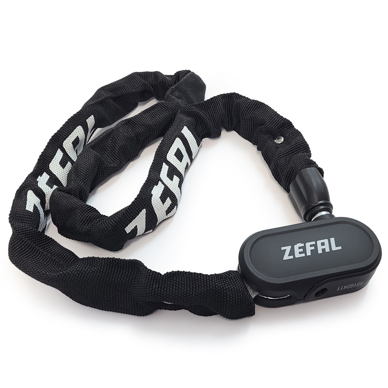 Lock - 35'' X 6MM - ZEFAL - Chain lock with reinforced steel mesh and a key