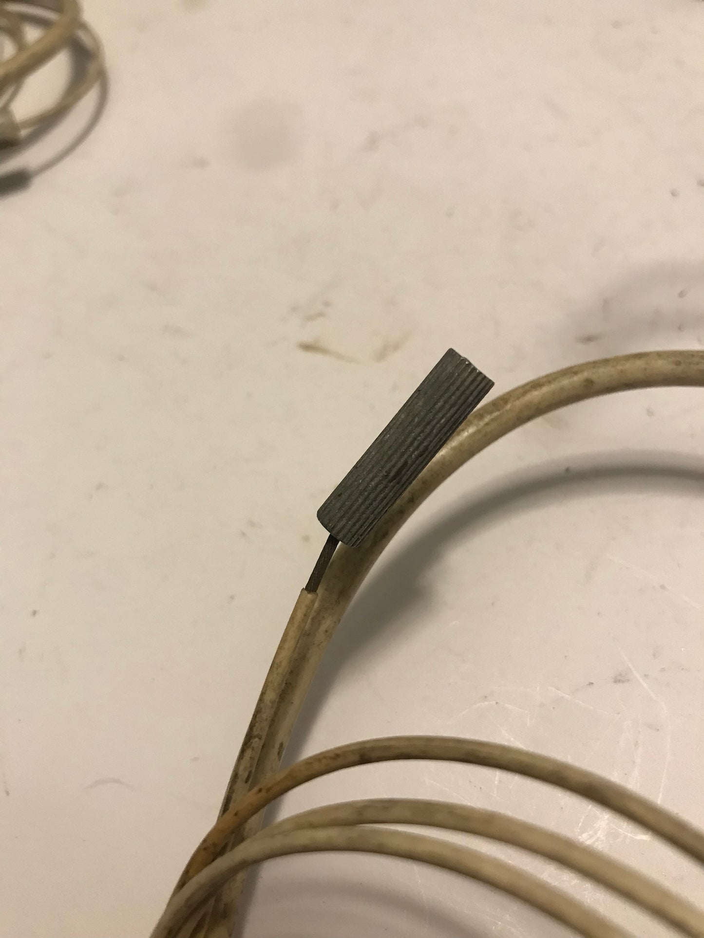 Three speed thumb shifter with cable and tensioner - Vintage