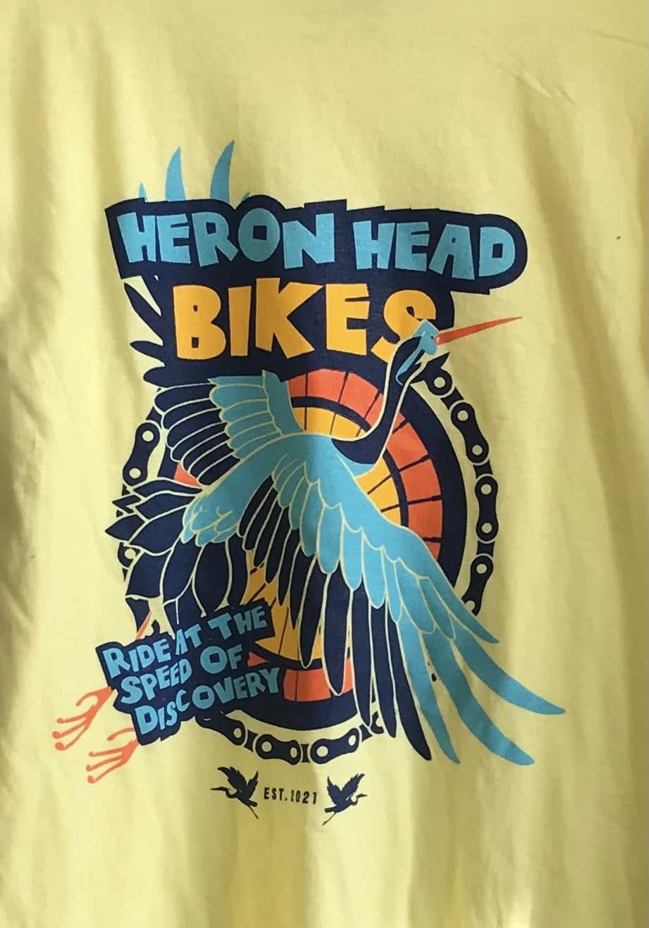 Short Sleeve - Flying Heron - Yellow