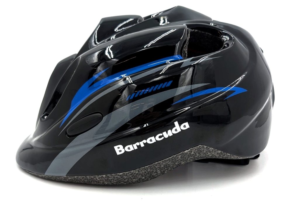 Helmet - Kids - 48/52cm - black w/blue - Barracuda 2.0