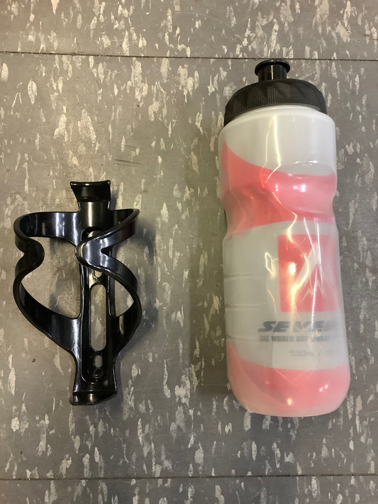 Water bottle with cage